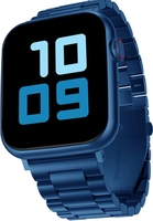 [100% Supercoins back] Fire-Boltt Lumos 48.5mm (1.91 inch) Display, BT Call, Steel Design, 100+ Sports Modes Smartwatch (Blue-S Strap, Free Size)