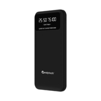 Candytech CTPB10PD 10000 mAh 24W Fast Charging Power Bank (2 Type A & 1 Type C Ports, Digital Display, Black)