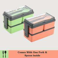 Reusable Microwavable 3 Compartment Lunchbox for School,Collage And Office 6 Containers Lunch Box (1500 ml)
