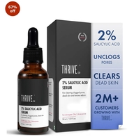 ThriveCo 2% Salicylic Acid Serum for Face | Anti-Acne & Blackhead Removal | Oil Control, Blemish Care & Exfoliating Serum | For Oily & Acne-Prone Skin | 30ml