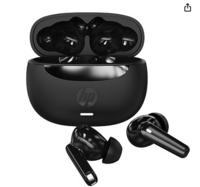 HP H150 Wireless in Ear Earbuds, Compatible with Tablets, Smartphones, Pcs, and Other Devices with Bluetooth,Noise-Reduction,Water Resistant Design,Black,0.036Kg 