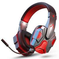 Adcom Cyberpunk Wireless Bluetooth On Ear Gaming Headphones with Mic, 50ms Low Latency, 40mm Drivers, Cyberpunk Led, ENC Detachable Mic, Skin Friendly Leather Earcups (Black)