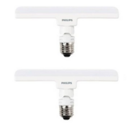 Philips Stellar Bright 10W LED T-Bulb, Base: E27 (Warm White), Pack of 2 (929001861213_2) 