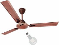 LONGWAY Creta P1 1200 mm/48 inch Remote Controlled 3 Blade Anti-Dust Decorative Star Rated Ceiling Fan