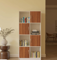 Akiyama Bookshelf In White And Leon Teak Finish