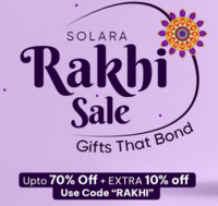 Solara Rakhi Sale- Upto 70% off on Kitchen Appliances, Cookware & more + 10% off using Code