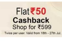 BigBasket big save : Flat Rs.50 cashback on shop for Rs.599