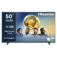 [Apply 2000 Coupon] Hisense 126cm (50 inches) E63N Series 4K Ultra HD Smart Google LED TV 50E63N