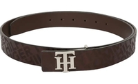 TOMMY HILFIGER Men & Women Casual Brown Genuine Leather Belt