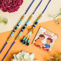 Evil eye rakhi set of 3