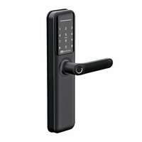 BonKaso Stainless Steel H6 Smart Door Lock and Office 6-Way Unlocking Features Fingerprint Passcode Key Card