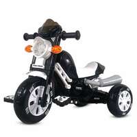 Zepto : Kidsmate Turbo Pedal Tricycle with Musical Horn & Lights for Kids 3-6Y - Black/White
