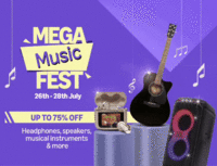 Amazon Mega Music Fest - Upto 75% off Headphones, Speakers & More