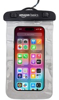 AmazonBasics Non-Toxic TPU and Plastic Dry Bag Case for iPhone Xs Max XR XS X 8 7 6S 6 Plus, Samsung Galaxy S9 S8 + Note 8 6 5 4, Pixel 3 2 XL, Mi, Moto (Transparent)