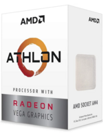 AMD Athlon 3000G with Radeon Vega 3 3.5 GHz AM4 Socket 2 Cores 4 Threads 1 MB L2 4 MB L3 Desktop Processor  (Silver)