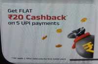 ABCD UPI: Get flat ₹20 cashback on 5 payments of minimum ₹50 (P2M,P2P) working on cc bill QR payment