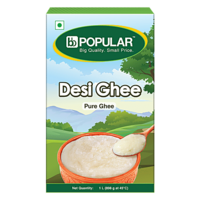 bb Popular Desi White Ghee 500gm at ₹159 and 1L at ₹299