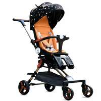 Lifelong Cuppy Baby Stroller 0-36 Months - 360° Rotational Seat & Ergonomic Design - Safety Certified Easy Fold Lightweight Cabin Friendly Stroller - Multiple Reclined Positions & Extra Soft Seat