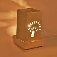 Pure Source India Ceramic Electric Aroma Burner (5 x 5 x 7 inch, Off-White)