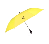 EUME 16.5" Umbrella (2 Fold, Auto Open, UV Protective, Solid, Yellow)(location specific) [MaxxSaver]