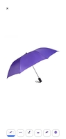 Fendo 21" Katie Umbrella (2 Fold, Auto Open, Purple)