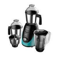 Crompton Ameo 750-Watt Mixer Grinder (3 Stainless Steel Jars And 1 Juicer Jar, Black & Turquoise)  