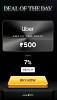 Uber Gift Card Voucher at 7% Discount on Cred 