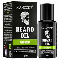 Mancode Beard Growth Oil for Men - 60ml More Beard Growth, With Patchouli Natural Oils including Vitamin E, Nourishment & Strengthening, No Harmful Chemicals