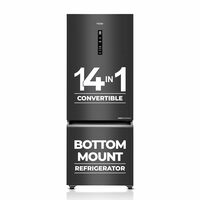 Haier 325 L, 3 Star, Convertible, Double Door Refrigerator (HEB-333GB-P, GE Black)