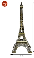 Cortina Metal Eiffel Tower Statue for - Aesthetic Home Decor Items - Showpiece for Home Decor - Decorative Sculpture for Home Decor & Office Decor - 7x3x18 

