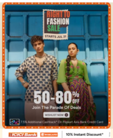 Myntra Right To Fashion Sale 50-80% off + 10% Off on ICICI & BOB Credit Cards