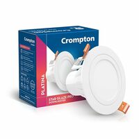 Crompton Star Glaze Pro LED Downlighter 5W Round LED Ceiling Light (Cool Day Light, Pack of 1)