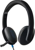 Logitech H540 USB Wired  (Black, On the Ear)