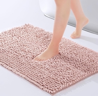 RUGS WORLD Super Soft Microfiber Striped Rectangle Shaped Anti-Skid Door Mats for Home/Bathroom Mat/Bedroom/Kitchen/Floor Mat