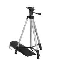 Amazon Basics Aluminium Professional Sturdy Tripod with Mobile Phone Holder Mount, 3-Way Head, Accessory Hook, and Carry Bag for All Smart Phones, GoPro, Cameras (35-125 cm)