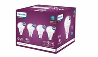 Philips Ace Saver 9 Watt LED Bulb, Base B22 (Cool Day Light), Pack of 4