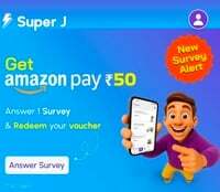 SuperJ new survey - win 50 amazon pay Gift voucher