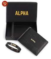 Alpha Premium Leather Mens Wallet | 100% Ethically Sourced Top Grain Leather | Luxury Craftsmanship | Smart Design | RFID Protection | Blending Style with Functionality | Business | Style 18