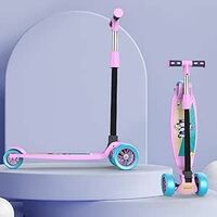 [Apply 2% Coupon] Lifelong LLKS03 Foldable Kick Skating Cycle| Skate Scooter for Kids(Max User Weight: 50Kg) Kids Scooter (Pink, Blue) Rs. 686