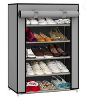 EEMWAY Plastic Collapsible Shoe Stand  (5 Shelves, DIY(Do-It-Yourself))