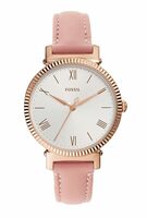 Fossil Women Leather Analog Silver Dial Watch-Es4794, Band Color-Beige Apply 5% coupon