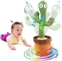 Cactus Recording and Repeat Your Words for Education Toys, Singing Toy (Green)  