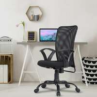 Green Soul Seoul Office Chair | Mid-Back Mesh | Ergonomic Design | Rocking Tilt | Heavy-Duty Base | Smart Black