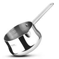 Bergner BE Essentials 12cm Tri-Ply Coffee/Milk Warmer (800ml) | Fast & Even Heating | Food Safe | Easy Pour & Clean | Induction & Gas Stove Compatible