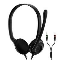Sennheiser PC 3 Chat Wired On Ear Headphones with Mic (Black)