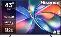 Hisense 108 cm (43 inches) E7Q Series 4K Ultra HD Smart QLED TV 43E7Q (Black)