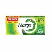 Margo Original Neem Soap 125gm X 8 | Powered With Goodness of 1000 Natural Neem Leaves | Soap for Clear and Beautiful Skin | Infused with Vitamin E for Moisturising 