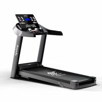 Lifelong Treadmill for Home Use - 4.5 HP Peak Motorized Foldable Treadmill, 3 Level Manual Incline with Max Running Speed 14 km/hr - Heart Rate Sensor, Max Weight 120Kg (LLTM159) Black