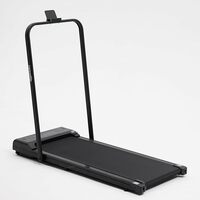 amazon basics Abtr100 1 Hp Peak 2-in-1 Motorized Foldable Treadmill Cum Walking Pad with LCD Display|Max Speed 8 Km/Hr|Max User Weight 90 Kg|1 Hp(Peak Power)|Treadmill for Home,Black