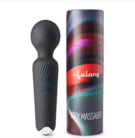 Lifelong LLM468 Rechargeable Wireless Body Massager (Black)